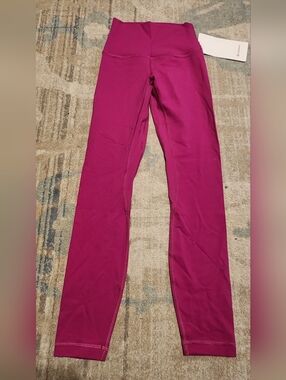 Lululemon Align HR Pants. Size 0. Dark Pink. NWT